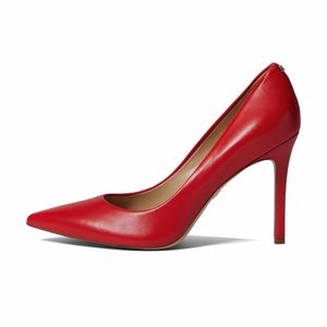 Sam Edelman Red Leather Hazel Pointed Toe Pump